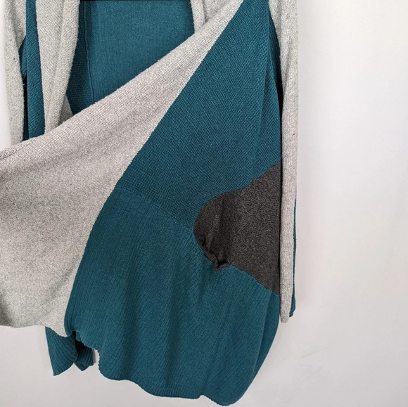 Anthropologie Sparrow Patchwork Waterfall Cardigan Open Front Sweater Boho sz.S - Picture 6 of 12